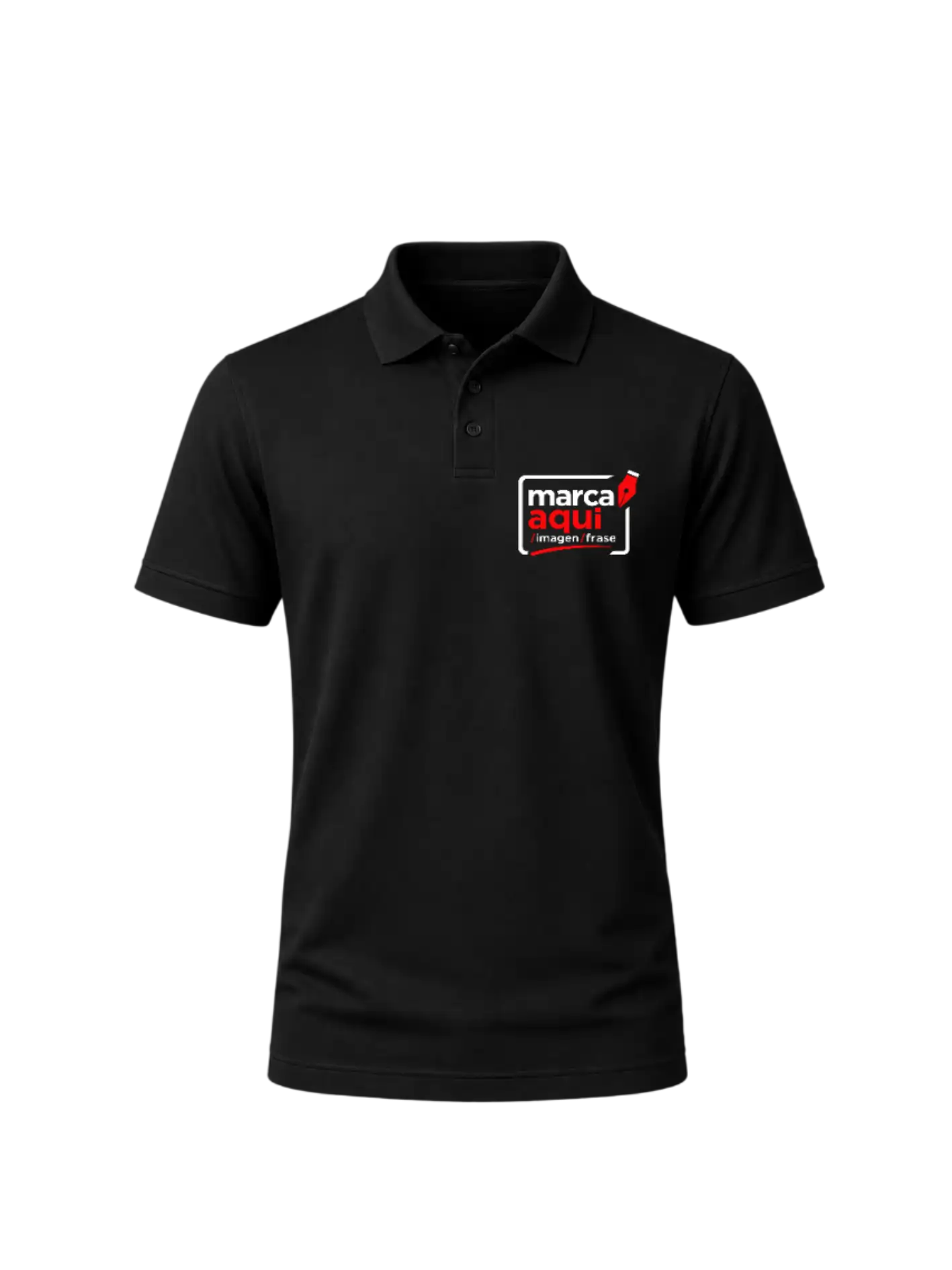 Chombas personalizadas de Algodón Pique/Logo Aquí para su Empresa Pack por 10 Unidades