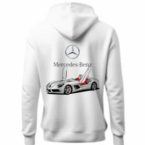 Buzo Canguro en Algodón Frisado Autos Mercedes Benz