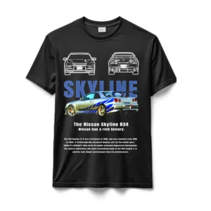 Remeras  100%  Algodón  Marcas de Autos Skyline