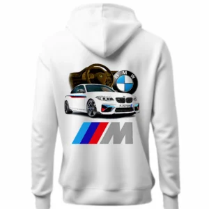 Buzo Canguro en Algodón Frisado Autos Bmw