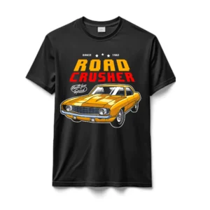 Remeras  100%  Algodón  Marcas de Autos Road Crusher