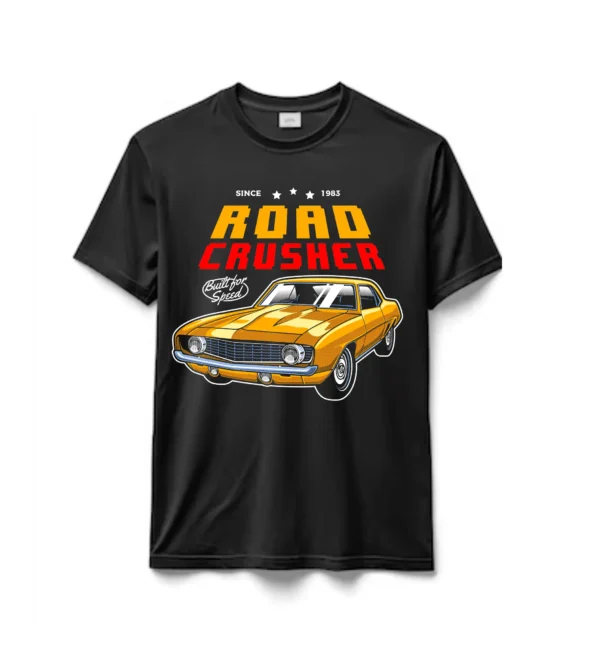 Remeras 100% Algodón Marcas de Autos Road Crusher