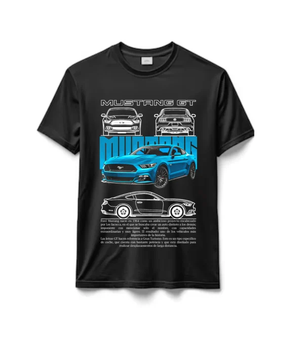 Remeras 100%  Algodón Autos  Mustang GT