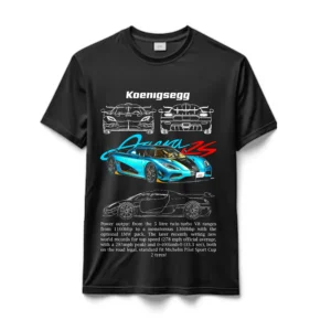 Remeras 100%  Algodón Autos  Koenigsegg