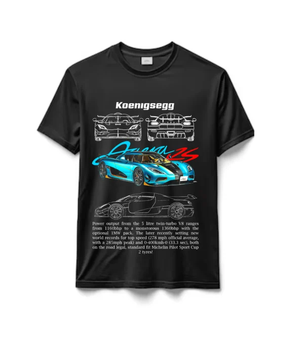 Remeras 100% Algodón Autos Koenigsegg