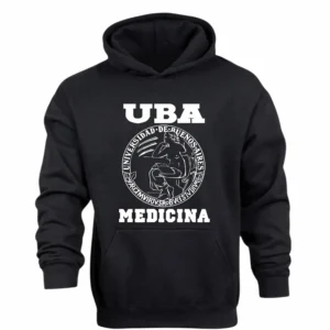 Buzo Canguro en Algodón Frisado Universidades UBA Medicina
