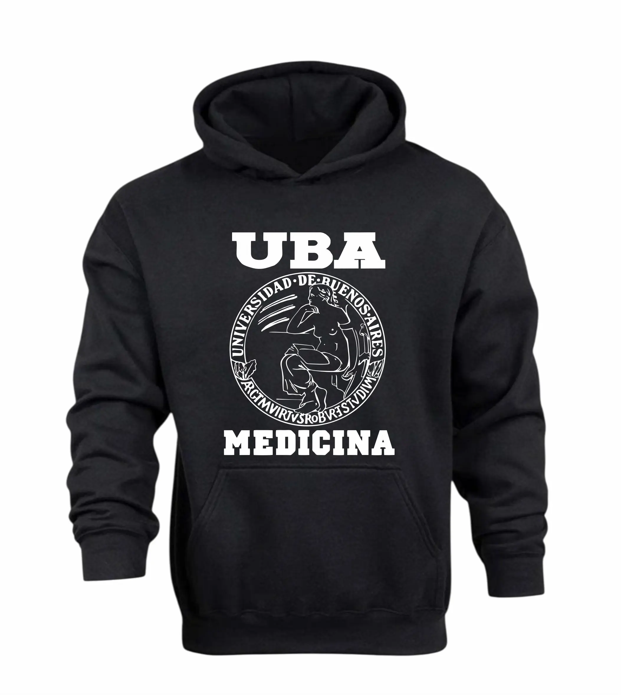 Buzo Canguro en Algodón Frisado Universidades UBA Medicina