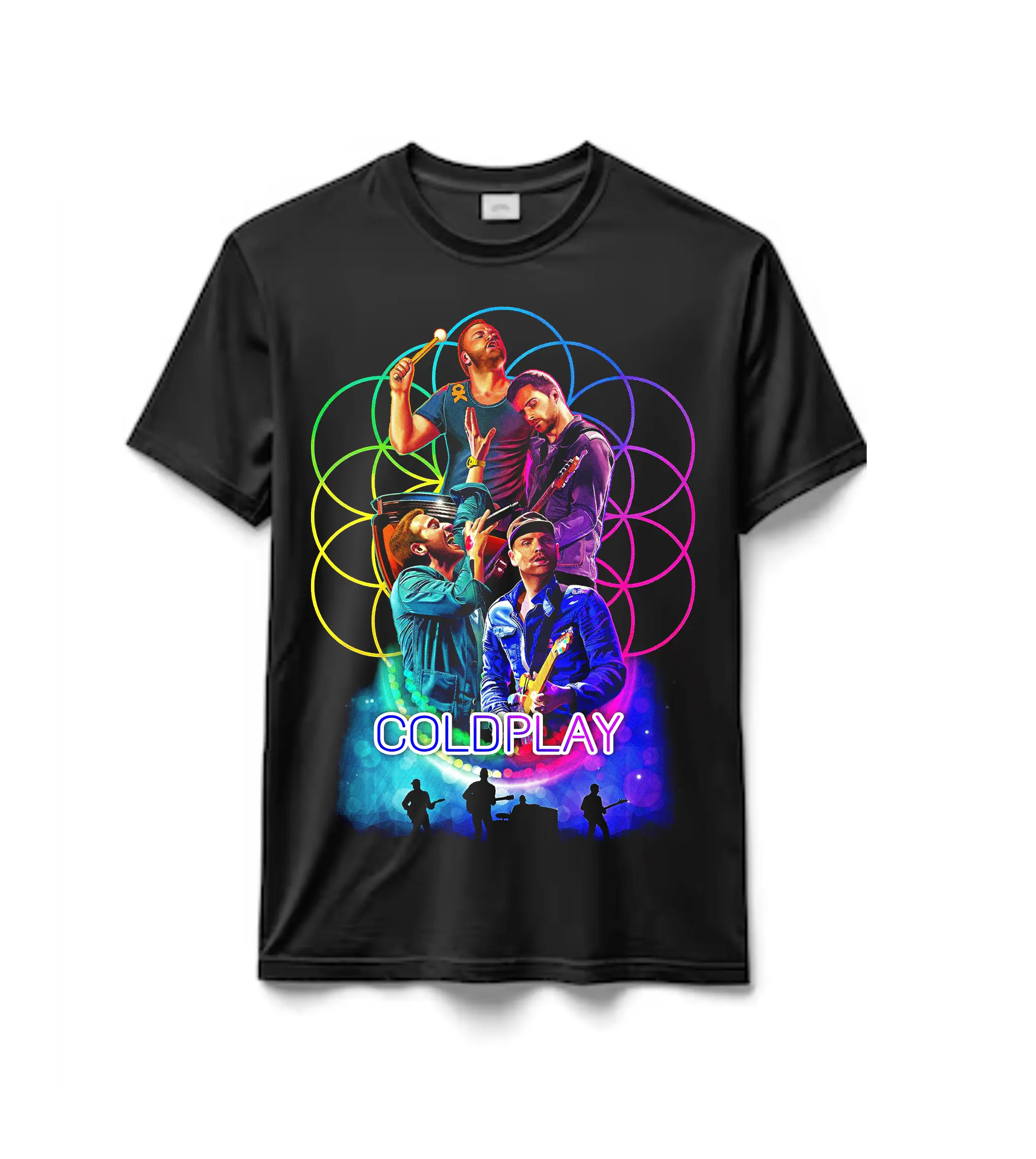 Remeras 100% Algodón Banda Colplay