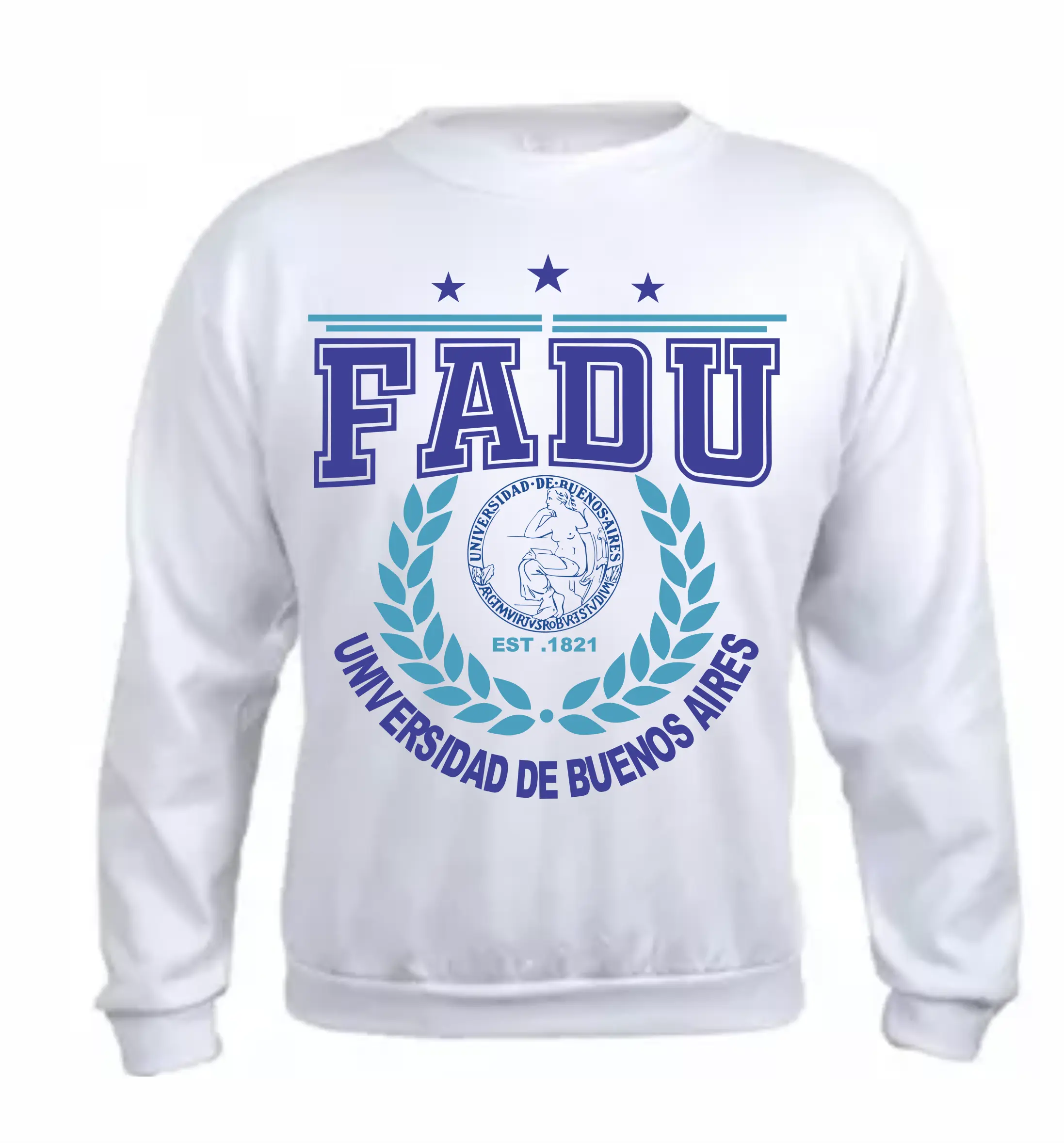 Buzo Canguro en Algodón Frisado Universidades Fadu