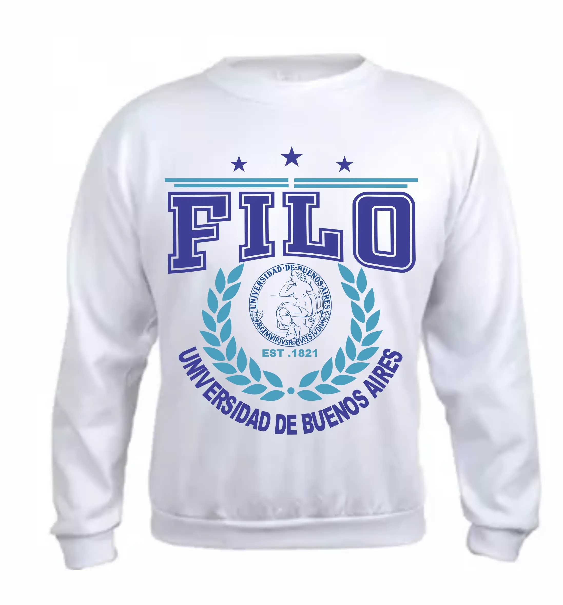 Buzo Canguro en Algodón Frisado Universidades Filo