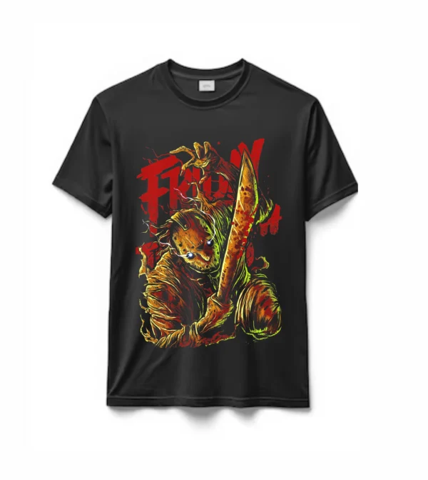 Remeras en Algodón Tematicas Pelculas de Terros Jason