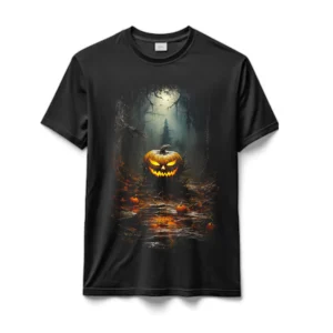Remeras en Algodón Tematicas Halloveen Calabazas