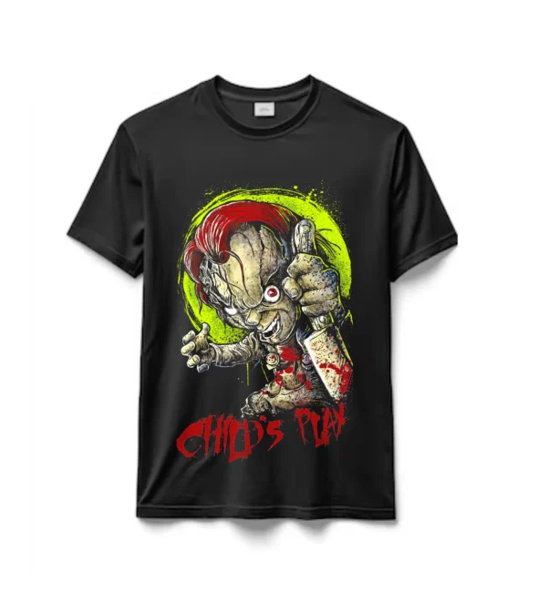 Remeras en Algodón Tematicas Peliculas de Terror Chucky