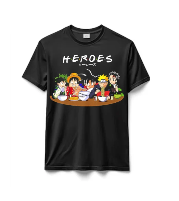 Remeras 100% Algodón Heroes