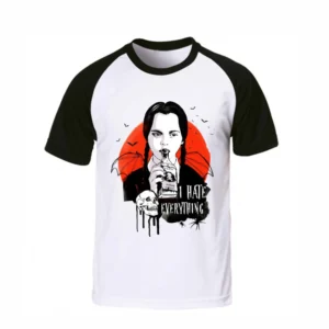 Remeras en Modal Premium Merlina Locos Addams