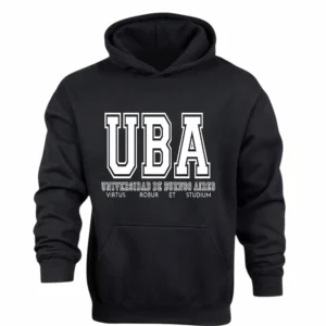 Buzo Canguro en Algodón Frisado Universidades Uba