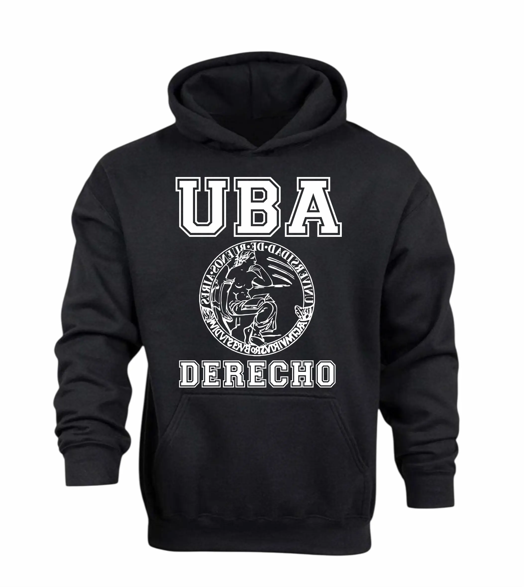 Buzo Canguro en Algodón Frisado Universidades Uba Derecho 2.1