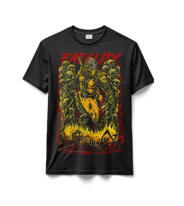 Remeras en algodón Premium Mortal Kombat Fatality