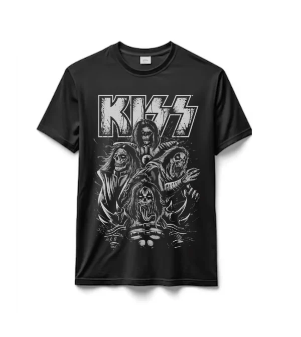 Remeras 100% Algodón Banda de Rock Kiss