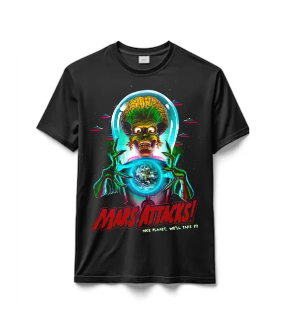 Remeras 100% Algodón Marcianos Al Ataque - Mars Attacks