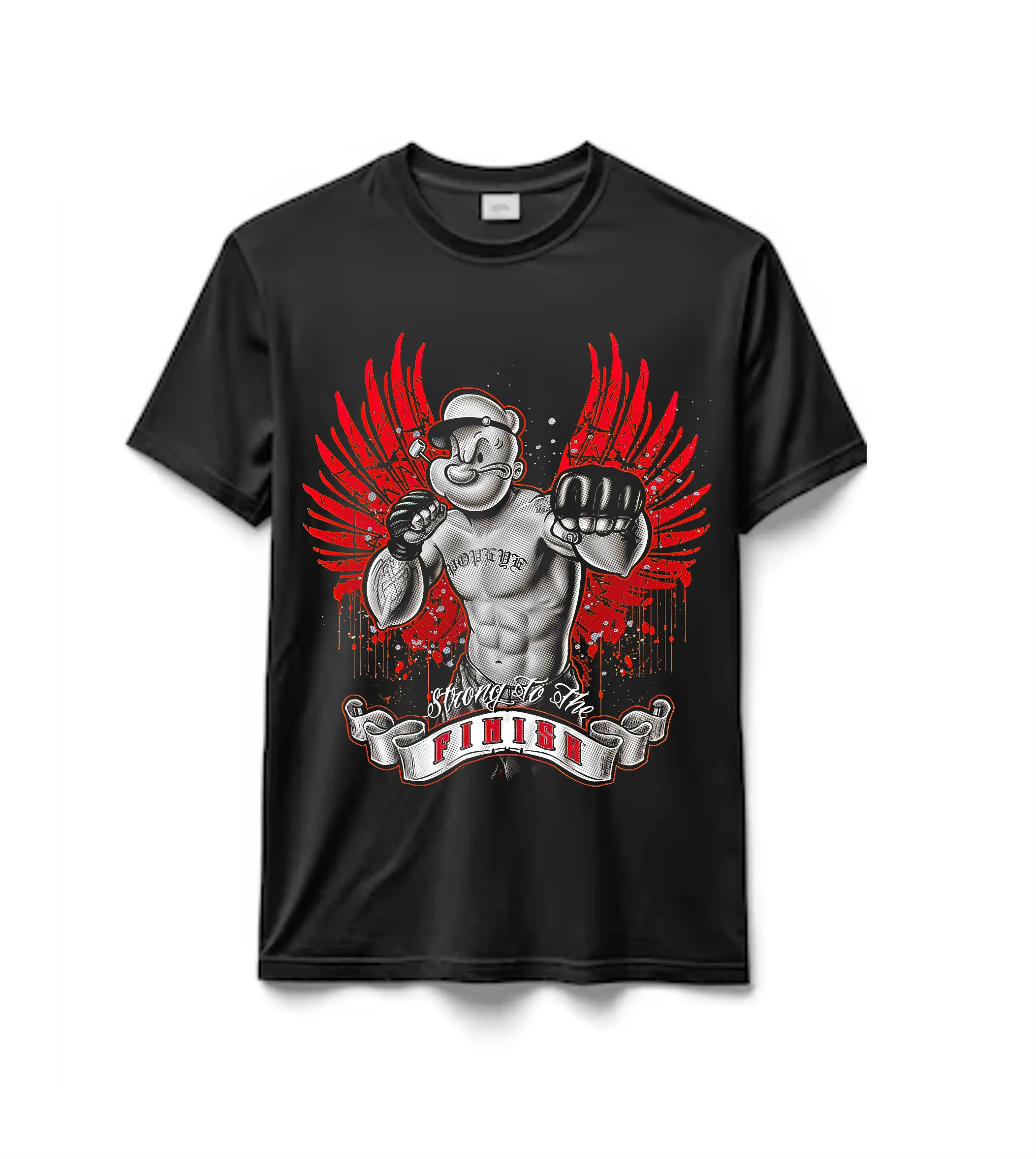Remeras 100% Algodón Popeye El Marino