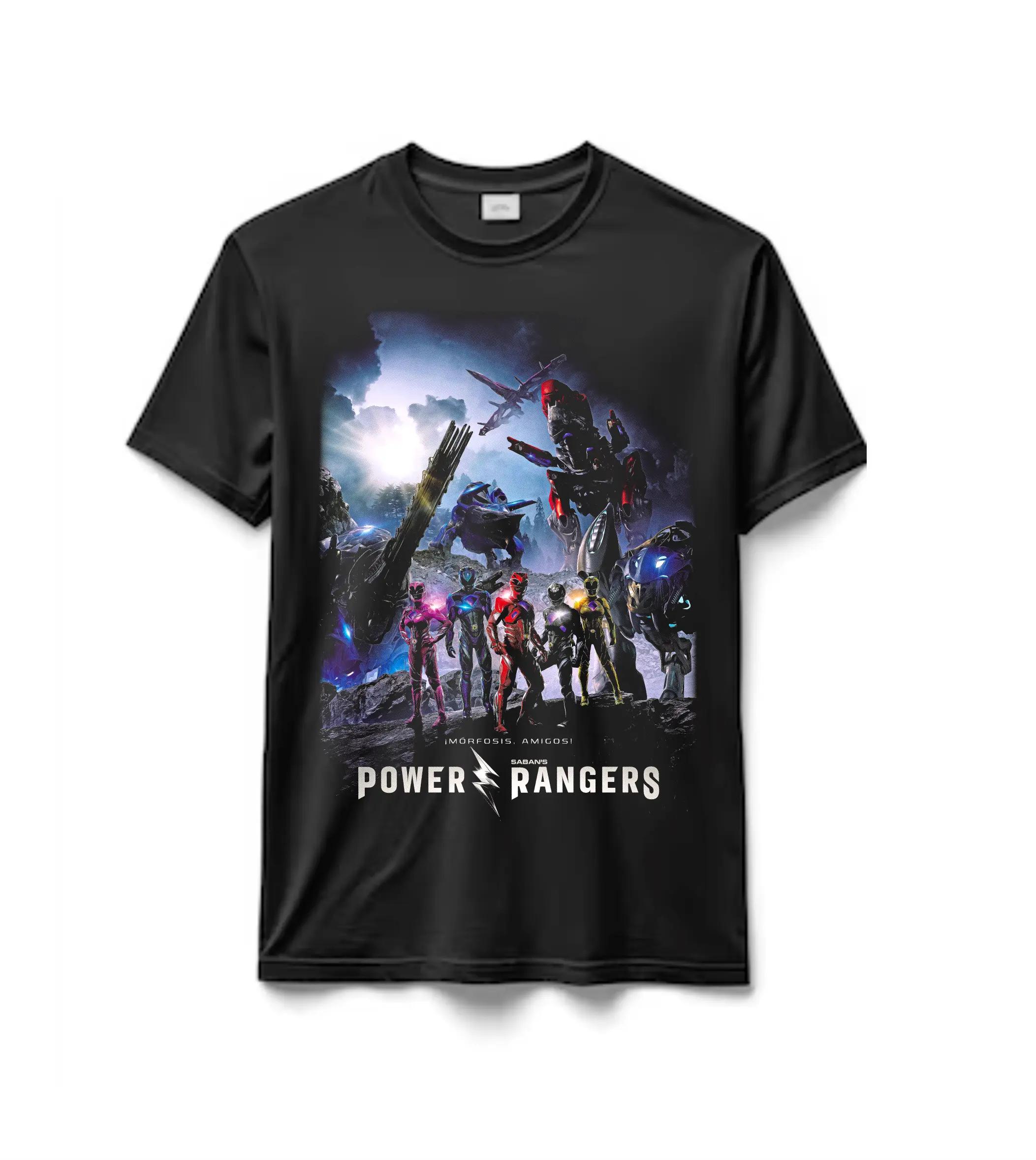Remeras 100% Algodón Power Rangers