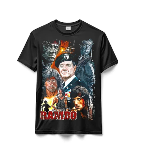 Remeras 100% Algodón Rambo