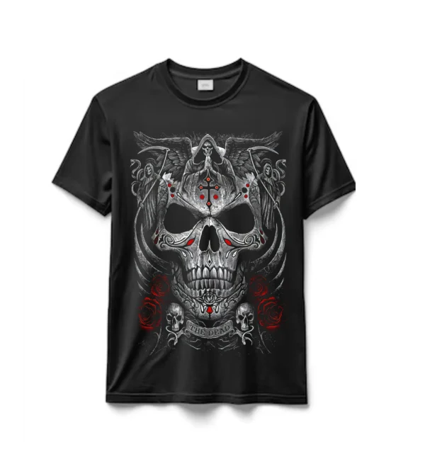 Remeras en algodón Premium Spiral The Dead