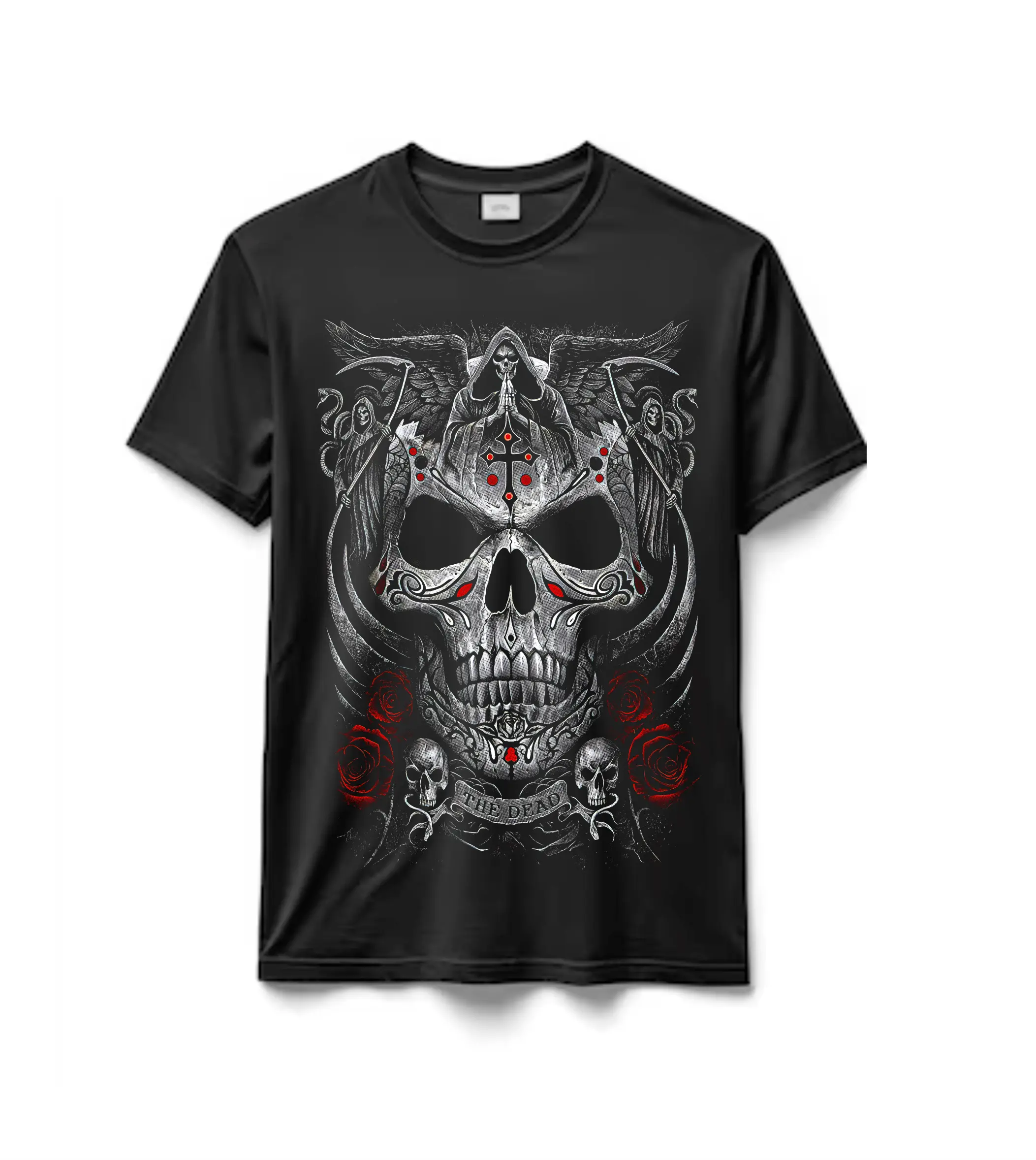 Remeras en algodón Premium Spiral The Dead